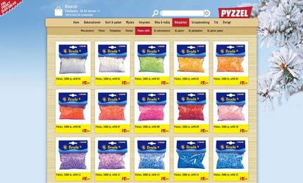 Pyzzel, pyssel för barn och vuxna, webplats producerad 2012.